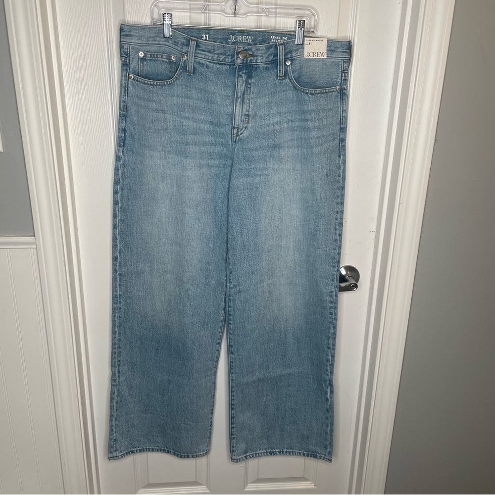 J. Crew '84 Low-Rise Wide-Leg Jean Preppy Academia CN821 in Synniva Wash 31 - Picture 3 of 16